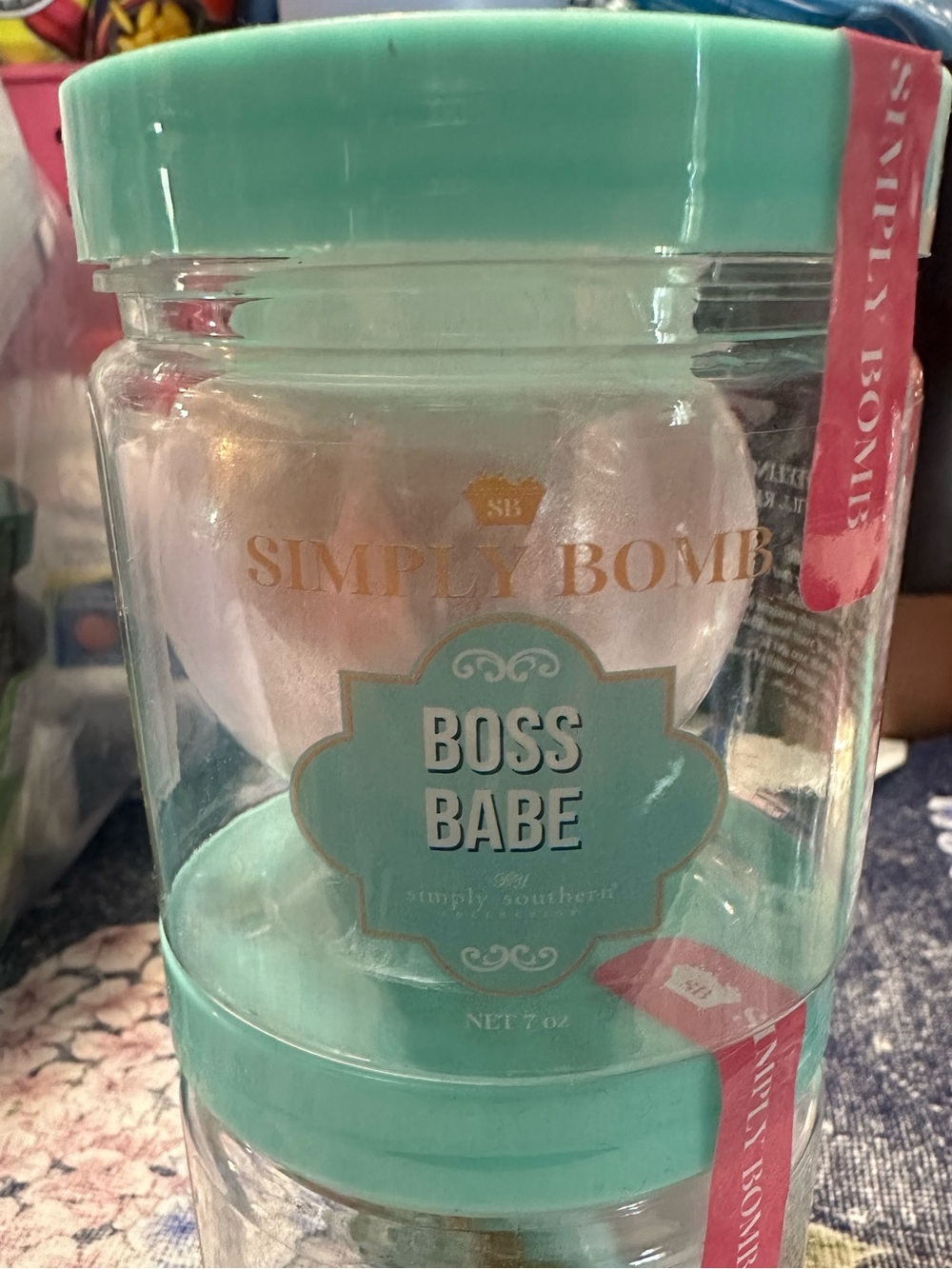 Simply Southern Boss Babe Bath Bomb Jar - Mint Teal